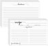 Recipe Cards 4x6 White, 100 Pack Double-Sided Cooking Cards with Lines for Weddings, Bridal Shower, Christmas Gifts