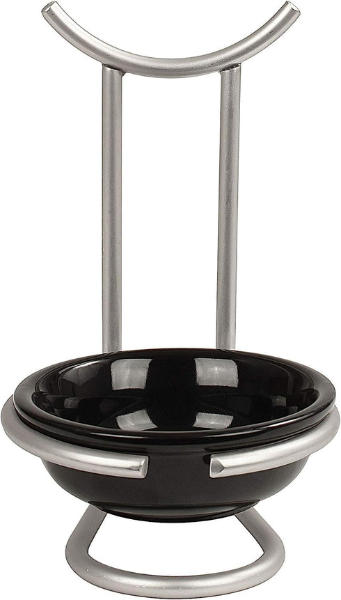 Spectrum Diversified Euro Spoon Rest with Ceramic Dish, Satin Nickel