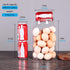 SAIOOL Egg Jar, 1 Gallon Large Glass Food Storage Canister with Airtight Lid, Clear