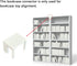 spansee 4 PCS Bookcase Connector Compatible with IKEA Billy Bookshelf, Bookshelf Aligner Shelf Straightener