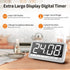 VOCOO Digital Kitchen Timer, 7.8” Extra Large Display, Magnetic LED Timer with 4 Alarms for Cooking and Home Gym