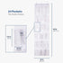 ZOBER Over the Door Shoe Organizer with 24 Pockets - Hanging Shoe Rack for Closet, Pantry Storage