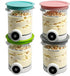 AUMUA 4 Pack NC701 NC700 16oz Ice Cream Pints and Lids Compatible with Ninja Series Swirl Creami Ice Cream & Soft Serve