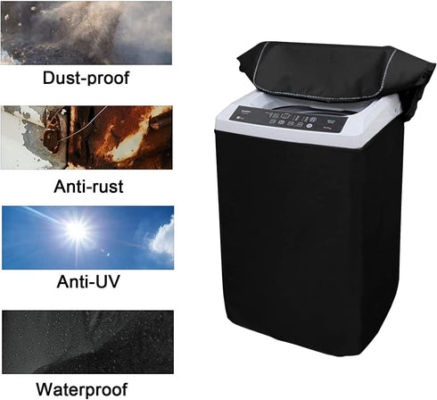 Washing Machine Cover, Dustproof Waterproof Cover for Top Load Washer/Dryer, Indoor/Outdoor Parts Accessory