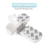 2 Pack Child Proof Fridge Lock, Easy Install Refrigerator Door Latch for Toddlers and Aging Seals (White)