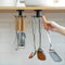2PCS 360 Rotation Under Cabinet Hooks - Nail Free Adhesive Kitchen Utensils Hanging Hooks for Utensils, Tools, Towel,