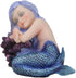 Ebros Under The Sea Blue Child Mermaid Sleeping On Coral Statue, Enchansia Mergirl Decorative Figurine