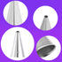 GOOTRADES 7 Pcs-Set Cake Decorating Tips, 5 Writing Tubes, 1 Coupler, 1 Silicone Pastry Bag