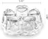 Crystal Teapot Heating Base Glass Teapot Warmer In Heart Shape Heat Resistant for Heating Tea or Beverages