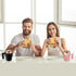 FCSWEET 2Pc 14oz Self Stirring Mug,Rechargeable Auto Magnetic Coffee Mug with Stir Bar,Waterproof Automatic Mixing Cup