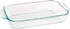 2 Quart Glass Oblong Baking Dish, Clear, 11.1 in. x 7.1 in. x 1.7 in. by Pyrex Basics