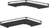Set 2, ULLS831B22 VASAGLE Corner Shelf Wall Mount of Corner Floating Shelves, Small Corner Wall Shelf for Decor