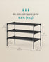 3-Tier 11.7 24.5 21 Inches, ULSH023BH01 SONGMICS Shoe Rack, Shoe Storage Organizer, Space-Saving, x x Entryway, Metal