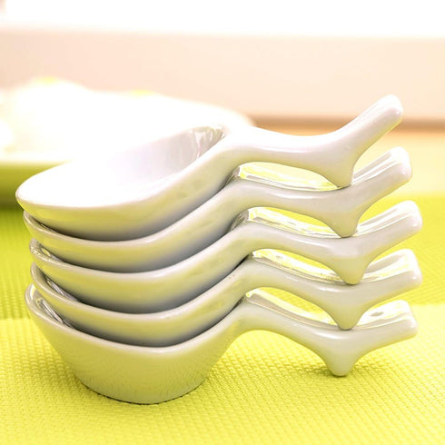 6 Pcs Chinese Fine Porcelain Chopsticks, Spoon Fork Rest Holder, Knife Holder Set