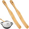 2Pcs Wooden Spatula for Cooking, Sourdough Spurtles Kitchen Tools with Hanging Holes for Dough Stirring