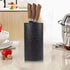Universal Knife Block without Knives, Multi-Functional Resin Round Knife Holder with Unique Design for Easy Cleaning