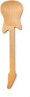 Kikkerland Novelty Guitar Wooden Spoon for Kitchen Beechwood, Heat Resistant, Use with