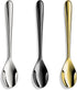 Demitasse Espresso Spoons Set of 4, 4.7 Inch Forged 18/10 Stainless Steel Mini Teaspoons, Heavy Duty