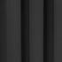 ECLIPSE Tricia Modern Thermal Rod Pocket Window Curtains for Bedroom (2 Panels), 26"W x 63"L, Black