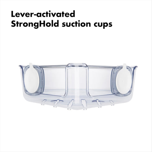 Stronghold Suction Corner Basket for Shower Storage
