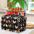 2 Slice Toaster Cover, Farm Chicken Rooster Design, Dust Protection with Hang Loop, Easy to Store (14x14") 2PCS