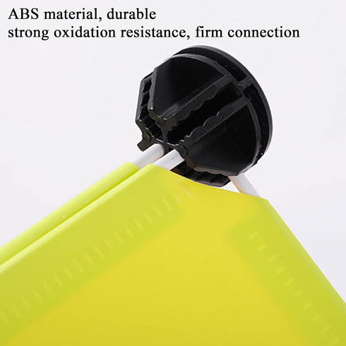 Wire Cube Connectors, Plastic Corner Connectors for DIY Cube Storage Shelves Organizer (Black, 12)