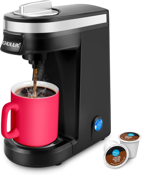 CHULUX Single Serve Coffee Maker for K Capsule, Mini Single One Cup
