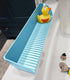 4 1Pack, Roslim Bathtub Splash Guard for Tub - Silicone Water Splash Guard with Suction Cups, Bath Toy Holder, Bathtub