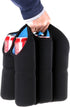 Hipiwe Set of 2 Insulated Neoprene Wine Carrier Tote Bag + 6 Pack Beer Can Carrier Tote, Perfect for Travel