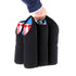 Hipiwe 6 Pack Insulated Neoprene Bottle Can Carrier Tote for Baby Bottle Cooler Bag with Secure Carry Handle
