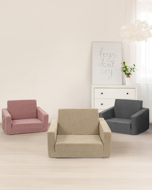 Chair,2-in-1 1-3 Toddle & Kids Soft Toddler Couches that Fold Out,Toddler Chairs Comfy Years Old,Convertible Sofa