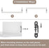 SRIWATANA Set of 3 Wall Mounted Floating Shelves, Solid Wood, Dark Brown