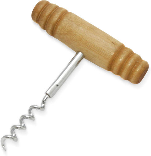 Chef Craft Select Corkscrew with Natural Wooden Handle, 4 Inches