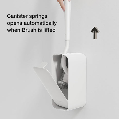 Diveotree 1pack) Toilet Cleaner Brush, Toilet Brush and Holder for Dead Corner Cleaning, Wall Mounted Toilet Bowl Brush