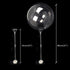 Clear Transparent Balloon Sticks and Stands, 10pc Set for Table Top Use with LED Bobo Balloon, Wedding Decor