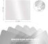 Fotouzy Plastic Cutting Board Set of 7, Frosted Clear Flexible Mats, BPA-Free, Non-Porous, Dishwasher Safe, Transparent