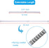 SIQUK 6 Pack Cupboard Bars, Adjustable Spring Tension Rods for DIY Projects, 12 to 20 Inches
