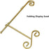 Gold Plate Stand, 8 Inch Heavy-Duty Metal Holder for Displaying Plates, Photos, Books, and Round Objects (1-Pack)