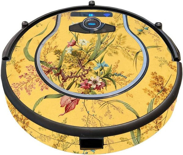 MightySkins Skin for Shark Ion Robot 750 Vacuum - Yellow Marble End | Durable Vinyl Decal Wrap Cover