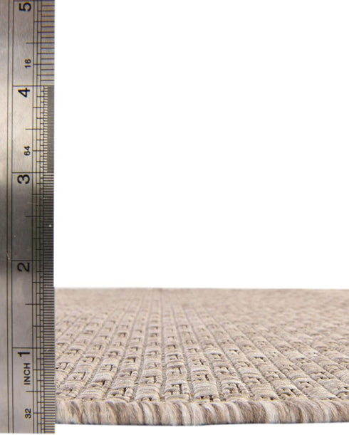 Unique Loom Heathered Indoor/Outdoor Flatweave Area Rug, 2' 2" x 3' 7", Beige/Ivory