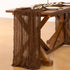 Summer 120 inch 10FT Socomi Brown Coffee Cheesecloth Table Runner Boho Rustic Gauze Cheese Cloth Sheer Runner