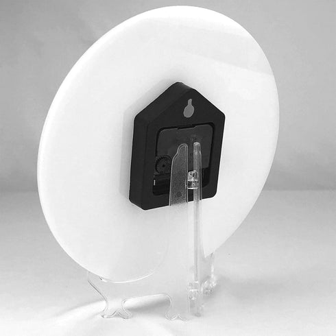 KiuLoam Winter Bird Round Wall Clock, Silent Non-Ticking Battery Operated Easy to Read for Home Office Decorative Clock