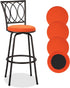 Deisy Dee 4PCS Round Bar Stool Seat Covers Stretch Round Chair Covers
