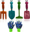 Kids Gardening Tools Gloves Set: 4 Cute Shovel Spade for Kid Garden