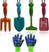 Kids Gardening Tools Gloves Set: 4 Cute Shovel Spade for Kid Garden