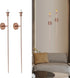 lobolighting Candle Sconces Set of 2 Long Wall Candle Holder Gold Candle