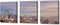 Bedroom Wall Art Seattle Cityscape Pictures | 3 Panel Canvas Artwork for Living Room Modern Decor