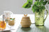 2-Piece Set, Boston International Embossed Stoneware Honey Pot Jar and Dipper, Honeycomb