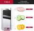 Fullstar All-in-1 Vegetable Chopper, Mandoline Slicer & Cheese Grater, 6 in 1, Black/White