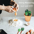 Cactus Measuring Spoons Set in Pot, Cute Ceramic Measuring Cups and Spoons, 1 Tbsp, 1 TSP, 1/2 TSP, 1/4 TSP, 1 Cup,